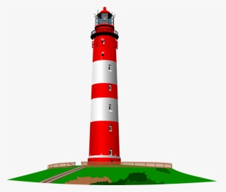 Lighthouse, Ocean, Sea, Red, White, Architecture, Light - Lighthouse Clipart, HD Png Download, Transparent PNG