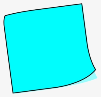 Images Of Blank Blue - Blank Sticky Note Clipart, HD Png Download, Transparent PNG