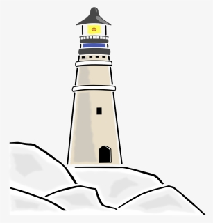 Transparent Lighthouse Vector Png - Lighthouse With Light Vector Png, Png Download, Transparent PNG