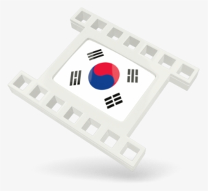 White Movie Icon - South Korea Flag, HD Png Download, Transparent PNG