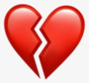 Broken Heart Clipart Picsart - Broken Heart Iphone Emoji, HD Png Download, Transparent PNG