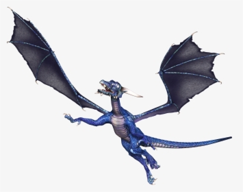 Dragon Blue Flying - Dragon With No Background, HD Png Download, Transparent PNG