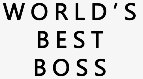 Worlds Best Boss The Office - Black-and-white, HD Png Download, Transparent PNG