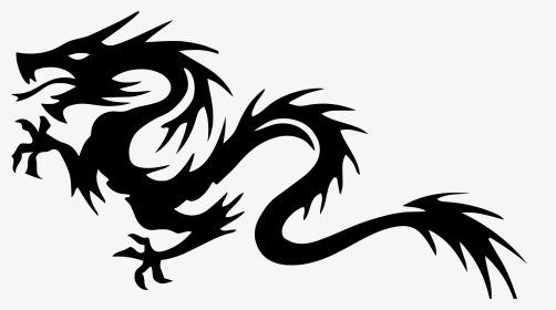 Design Clipart Dragon - Chinese Dragon Black And White Clipart, HD Png Download, Transparent PNG