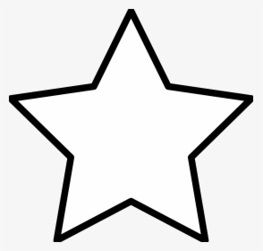 White Star Png - Star Clipart Black And White, Transparent Png, Transparent PNG