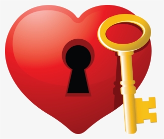 Broken Heart With Bandaid Clipart - Hearts With A Key, HD Png Download, Transparent PNG