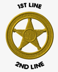 Deco Stk Emb Le Badge 5pt Star Circle Gold - Lone Star Stone, HD Png Download, Transparent PNG