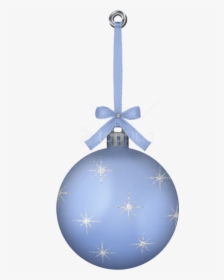 Free Png White Blue Hanging Christmas Ball Ornament, Transparent Png, Transparent PNG