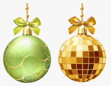 Yellow Green Christmas Balls, HD Png Download, Transparent PNG