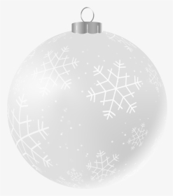 Ornament Clipart Black And White - White Christmas Ornaments, HD Png Download, Transparent PNG
