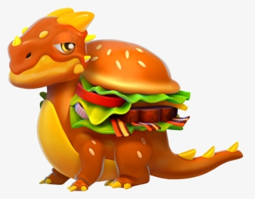 Dragones Hamburguesa , Png Download - Dragon Mania Legends Burger Dragon, Transparent Png, Transparent PNG