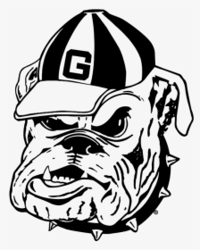 Bulldog Outline - Georgia Bulldogs Old Logo, HD Png Download, Transparent PNG