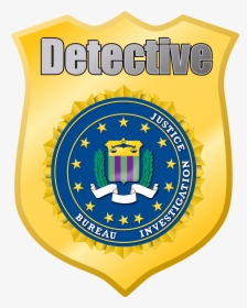 Emblem,shield,crest - Police Detective Badge Clipart, HD Png Download, Transparent PNG