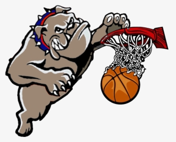 Bulldog Clipart Bulldog Basketball - Bulldog Basketball Clipart, HD Png Download, Transparent PNG