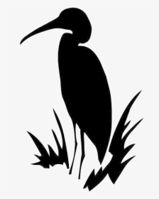 Heron Silhouette - Transparent Heron Silhouette, HD Png Download, Transparent PNG