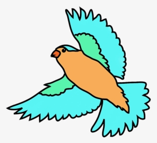 Colorful Flying Birds Png - Free Clipart Birds Flying, Transparent Png, Transparent PNG