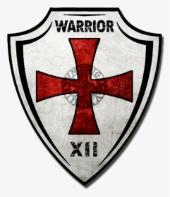 Templar Shield Outline Png - Knights Templar Crest, Transparent Png, Transparent PNG