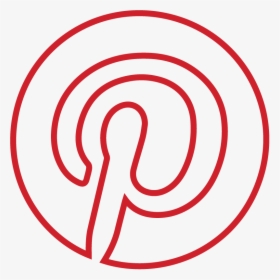 Pinterest Logo - Pintrest Logo Png Outline, Transparent Png, Transparent PNG