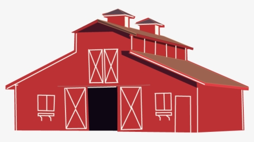 Barn Farm Clip Art - Red Barn Clip Art, HD Png Download, Transparent PNG