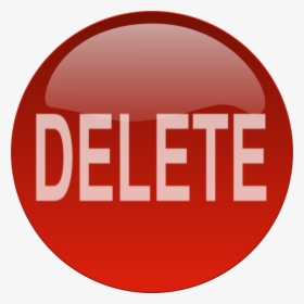 Red Circle Delete Button Png - Delete Button Icon .png, Transparent Png, Transparent PNG