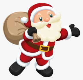 Cute Santa Png Clipart - Cute Animated Santa Claus, Transparent Png, Transparent PNG