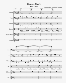 Demon Shaft Sheet Music Composed By Composed By Tomohito - Mahna Mahna Sheet Music Trumpet, HD Png Download, Transparent PNG