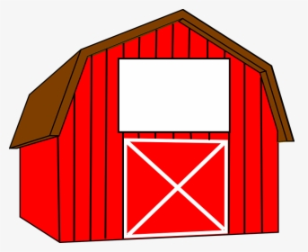 Barn, Red, White, America, Closed, Big, Farm - Clip Art Red Barn, HD Png Download, Transparent PNG