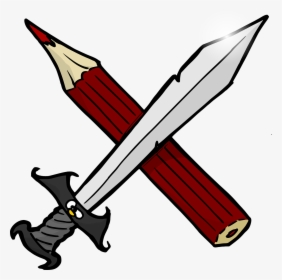 Sword And Pencil, HD Png Download, Transparent PNG