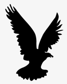Black Eagle Clipart Flight Silhouette - Eagle Silhouette Png, Transparent Png, Transparent PNG