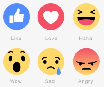 New Facebook Emoticons Free Transparent Png Download - Facebook Emotion, Png Download, Transparent PNG