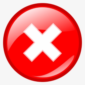 Red Round Error Warning - Error Icon, HD Png Download, Transparent PNG