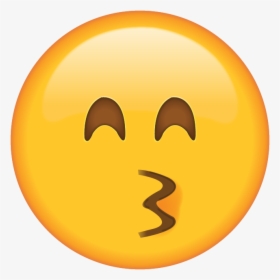 Download Kissing Emoji [free Png - Kissing Face With Smiling Eyes Emoji, Transparent Png, Transparent PNG
