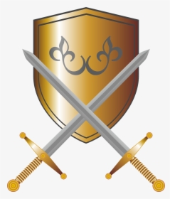 Coat Of Arms, Shield, Swords, Knight, Fantasy - Medieval Box Frame Png, Transparent Png, Transparent PNG