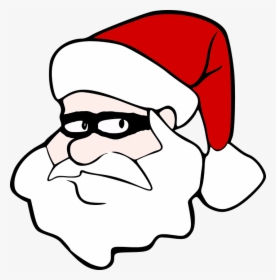 Cartoon Santa Head Png, Transparent Png, Transparent PNG
