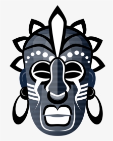 Abstract Tribal Mask 3 555px - Voodoo Masks From Princess And The Frog, HD Png Download, Transparent PNG