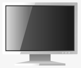 White Computer Lcd Monitor Png Clipart - Computer Monitor Clipart Png, Transparent Png, Transparent PNG