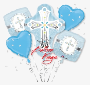 Sweet Baby Christening Blue Cross Bouquet, HD Png Download, Transparent PNG