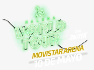 Maluma - F - A - M - E - World Tour 2019 - Movistar - Maluma World Tour Logo 2019, HD Png Download, Transparent PNG