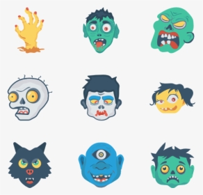 Zombie - Zombie Flat Icon, HD Png Download, Transparent PNG