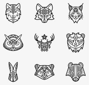 Tribal Animals - Tribal Animal Icons, HD Png Download, Transparent PNG