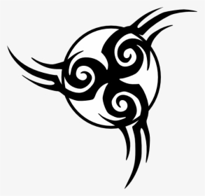 Circle Clipart Tribal - Triquetra Tribal Tattoo, HD Png Download, Transparent PNG