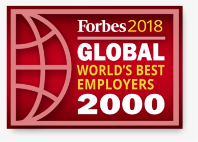 Forbes 2018 World S Best Employers Official Badge - Forbes Top Regarded Companies, HD Png Download, Transparent PNG