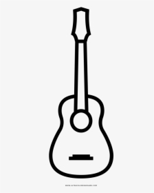 Clip Art Desenho Violao - Guitarra Electrica Para Colorear, HD Png Download, Transparent PNG