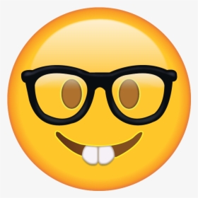 Download Nerd Emoji [free Emoji Images Png] - Nerd Face Emoji Png, Transparent Png, Transparent PNG