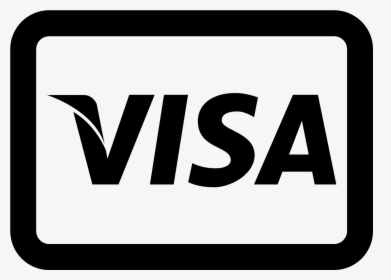 Visa Icon Png Black And White, Transparent Png, Transparent PNG