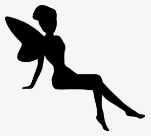 Sitting Fairy Silhouette At Getdrawings - Sitting Fairy Silhouette Png, Transparent Png, Transparent PNG