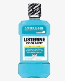 Cool Mint Listerine Antiseptic Mouthwash Listerine - Listerine Mouthwash, HD Png Download, Transparent PNG