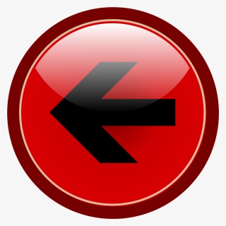 File Redbutton Leftarrow Svg Wikimedia Commons - Back Button Red Png, Transparent Png, Transparent PNG
