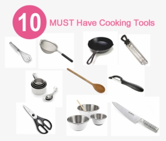 Transparent Kitchen Tools Png - 10 Tools For Cooking, Png Download, Transparent PNG