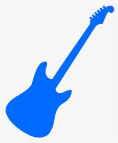 Guitar Clipart Easy - Blue Guitar Clip Art, HD Png Download, Transparent PNG